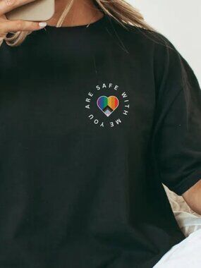 You Are Safe With Me Shirt, LGBTQ Tshirt, Gay Tee, Pride Month Gift